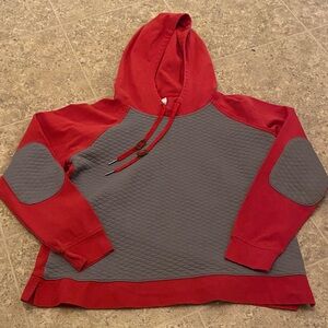 Columbia Red and Gray Women's Hoodie